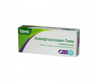 Купить левофлоксацин-тева, таблетки, покрытые пленочной оболочкой 500мг, 14 шт в Нижнем Новгороде