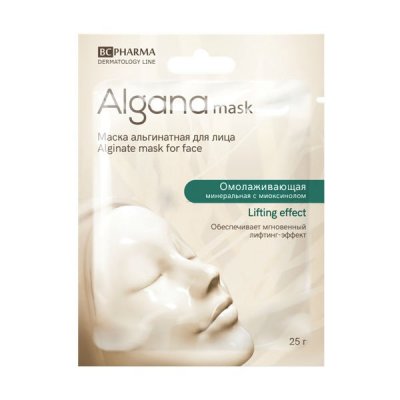 Купить альгана маск (alganamask) маска для лица альгинатная омолаживающая минеральная, 1 шт в Нижнем Новгороде