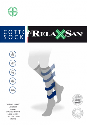 Купить релаксан (relaxsan) гольфы мужские с хлопком cotton socks размер 4, черный в Нижнем Новгороде