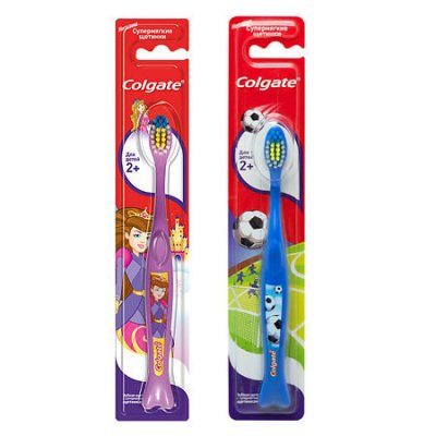 Купить колгейт (colgate) зубная щетка детская супермягкие щетинки от 2 лет, 1 шт в Нижнем Новгороде