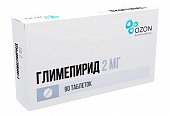 Купить глимепирид-озон, таблетки 2мг, 90 шт в Нижнем Новгороде