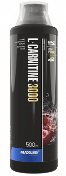 L-Карнитин 3000 Maxler (Макслер), жидкость вкус вишня, флакон 500мл БАД L-Карнитин 3000 Maxler (Макслер), жидкость вкус вишня, флакон 500мл БАД