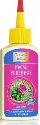 Купить золотой шелк масло репейное для волос касторовое масло и гвоздика 90 мл в Нижнем Новгороде