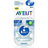 Avent (Авент) соска силиконовая для густой жидкости с 6 месяцев 2шт (SCF636/27)