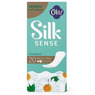 Ola! (Ола) прокладки ежедневные Silk Sens Daily Deo ромашка, 20 шт