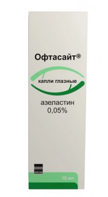 Купить офтасайт, капли глазные 0,05%, флакон-капельница 10мл в Нижнем Новгороде