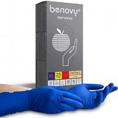 Купить перчатки benovy смотровые латексные нестерильные неопудренные повышенной прочности, размер хl, 25 пар в Нижнем Новгороде