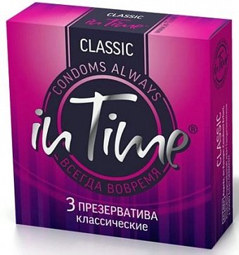 In Time (Ин Тайм) презервативы классические 3шт