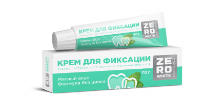 Купить zero white (зеро вайт) крем дя фиксации зубных протезов экстрасильный мятный вкус 70г в Нижнем Новгороде