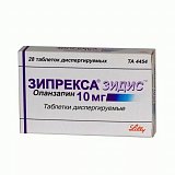 Зипрекса Зидис, таблетки, диспергируемые 10мг, 28 шт