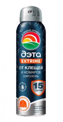 Купить дэта extreme аэрозоль от клещей и комаров для обработки одежды и снаряжения, 150мл в Нижнем Новгороде