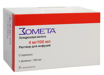 Купить зомета, раствор для инфузий 4мг/100мл, флакон 100мл в Нижнем Новгороде