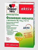 Купить doppelherz (доппельгерц) актив фолиевая кислота + b6 + b12 + c + e, таблетки 30 шт бад в Нижнем Новгороде