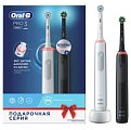 Купить oral-b (орал-би) электрическая зубная щетка 3772 с зарядным устройством 3757 белая+черная pro 3 d505.523.3н, 2шт. в Нижнем Новгороде