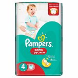 Pampers Pants (Памперс) подгузники-трусы 4 макси 9-15кг, 52шт