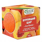 Купить oleos (олеос) шар для ванн бурлящий персик, 110г в Нижнем Новгороде