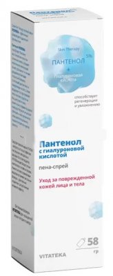 Купить пантенол с гиалуроновой кислотой витатека, пена-спрей 58г в Нижнем Новгороде