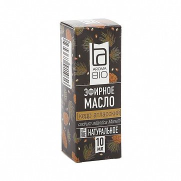 Масло эфирное кедр атласский AromaBio (АромаБио), 10мл