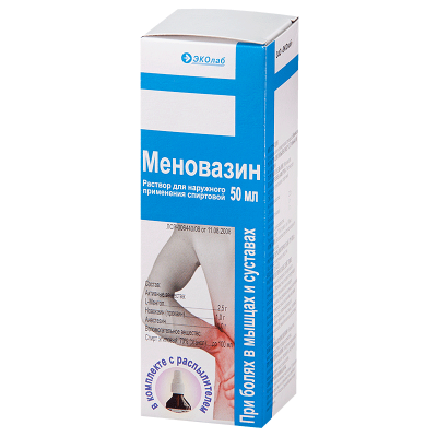 Купить меновазин, раствор для наружного применения, 50мл с распылителем в Нижнем Новгороде