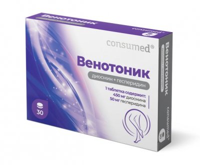 Купить венотоник (диосмин+гесперидин) консумед (consumed) 500мг, таблетки, 30 шт бад в Нижнем Новгороде