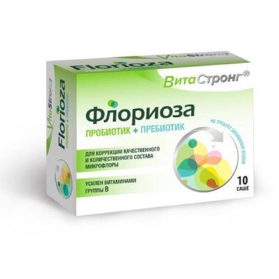 Купить витастронг флориоза пробиотик+пребиотик, пакетики-саше 1,7г, 10 шт бад в Нижнем Новгороде