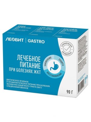 Купить леовит gastro, лечебное питание при заболеваниях желудочно-кишечного тракта, пакет 15г, 6 шт (90г) в Нижнем Новгороде