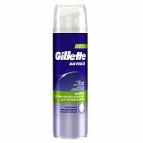 Gillette Series (Жиллет) пена для бритья для чувствительной кожи с алоэ, 250 мл