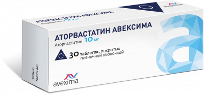 Купить аторвастатин-авексима, таблетки, покрытые пленочной оболочкой 10мг, 30 шт в Нижнем Новгороде
