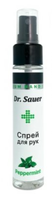 Купить доктор сайер (dr.sauer) спрей для рук антибактериальный перечная мята 80% спирт, 60мл в Нижнем Новгороде