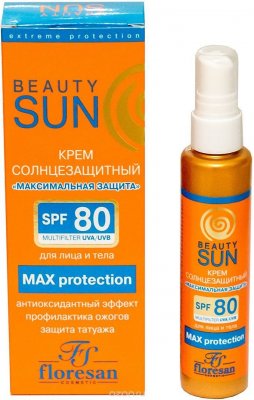 Купить флоресан (floresan) beauty sun крем солнцезащитный максимальная защита, 75мл spf-80 в Нижнем Новгороде