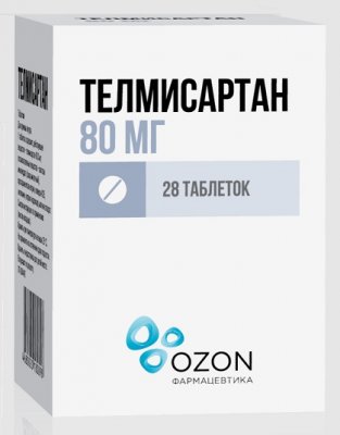 Купить телмисартан таблетки 80мг, 28 шт в Нижнем Новгороде