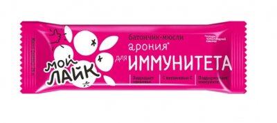 Купить батончик-мюсли арония для иммунитета мой лайк, 25г в Нижнем Новгороде