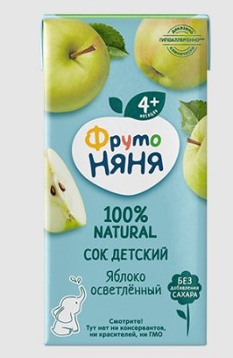 Купить фрутоняня сок ябл. осв. 200мл в Нижнем Новгороде