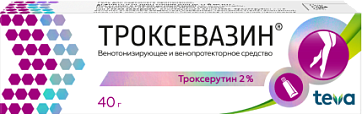 Троксевазин, гель для наружного применения 2%, 40г