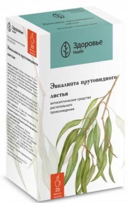 Купить эвкалипта прутовидного листья, фильтр-пакеты 1,5г, 20 шт в Нижнем Новгороде