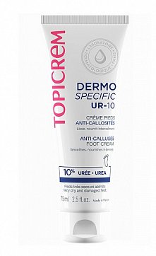 Topicrem Dermospecific UR-10 (Топикрем) крем для ног от натоптышей и мозолей 75 мл