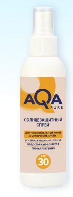 Купить aqa рure (аква пьюр) спрей солнцезащитный, 150мл spf30 в Нижнем Новгороде