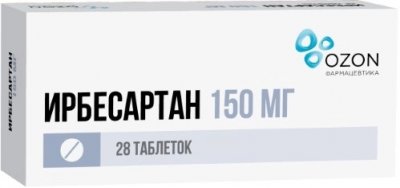 Купить ирбесартан, таблетки 150мг, 28 шт в Нижнем Новгороде