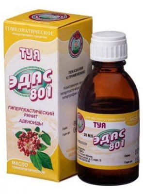 Купить эдас-801 туя масло для местного применения гомеопатическое, 25мл в Нижнем Новгороде