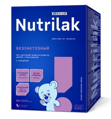 Купить нутрилак (nutrilak) премиум безлактозный молочная смесь с рождения, 600г в Нижнем Новгороде