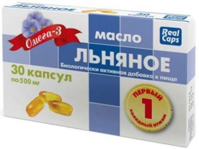Купить льняное масло первый холодный отжим, капсулы 500мг, 30 шт бад в Нижнем Новгороде