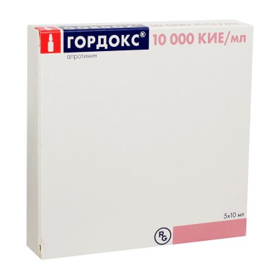 Купить гордокс, раствор для внутривенного введения 10000кие/мл, ампулы 10мл, 5 шт в Нижнем Новгороде