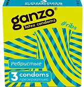 Купить ganzo (ганзо) презервативы рибс 3шт в Нижнем Новгороде