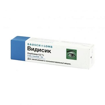 Видисик гель глазной 0,2%, туба 10г