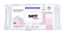 Купить seni care (сени кеа) салфетки влажные сенситив 68шт в Нижнем Новгороде