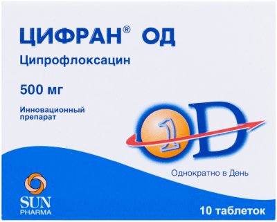 Купить цифран од, таблетки с пролонгированным высвобождением, покрытые пленочной оболочкой 500мг, 10 шт в Нижнем Новгороде