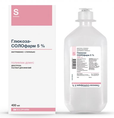 Купить глюкоза, раствор для инфузий 5%, флакон 400мл в Нижнем Новгороде