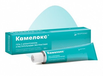 Камелокс, гель с аллантоином и растительными экстрактами, 20г Камелокс, гель с аллантоином и растительными экстрактами, 20г