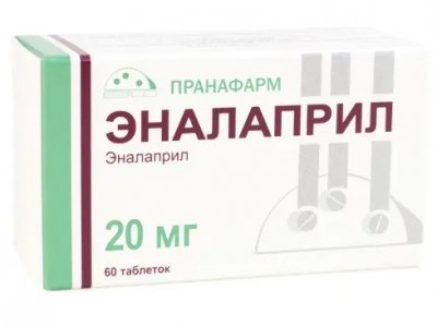 Купить эналаприл, таблетки 20мг, 60 шт в Нижнем Новгороде