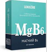 Купить магний b6 леколайк, таблетки массой 550мг 60шт бад в Нижнем Новгороде
